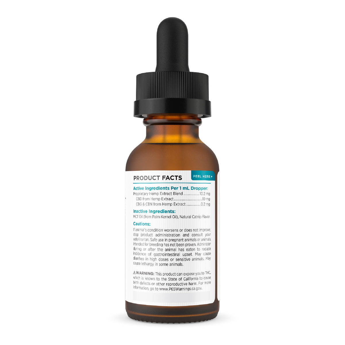 Paw CBD, Pet CBD Oil Tincture for Cats, Catnip, Broad Spectrum THC-Free, 1fl oz, 300mg CBD
