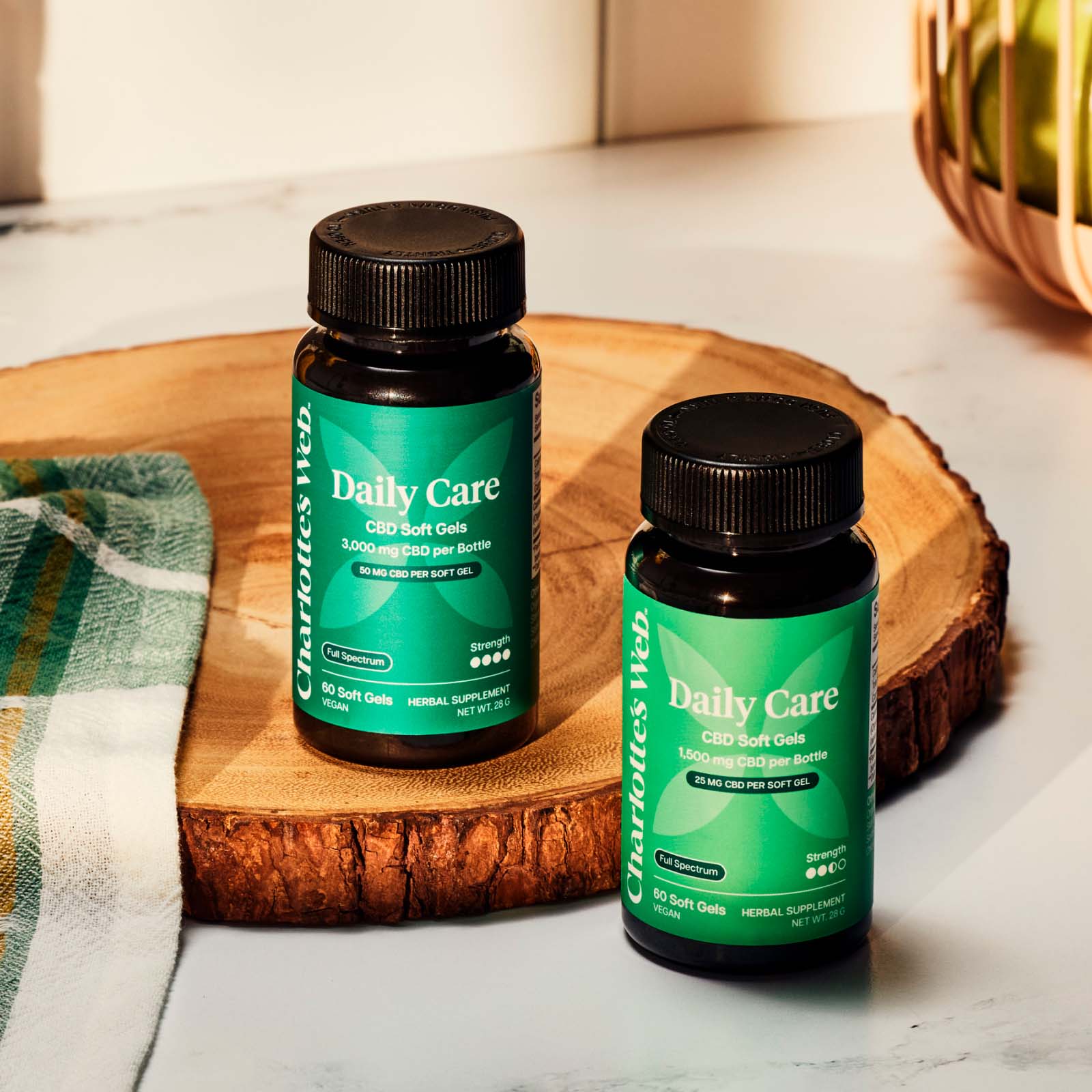 Charlotte’s Web, 25mg CBD Soft Gels, Full Spectrum, 60ct, 1500mg CBD