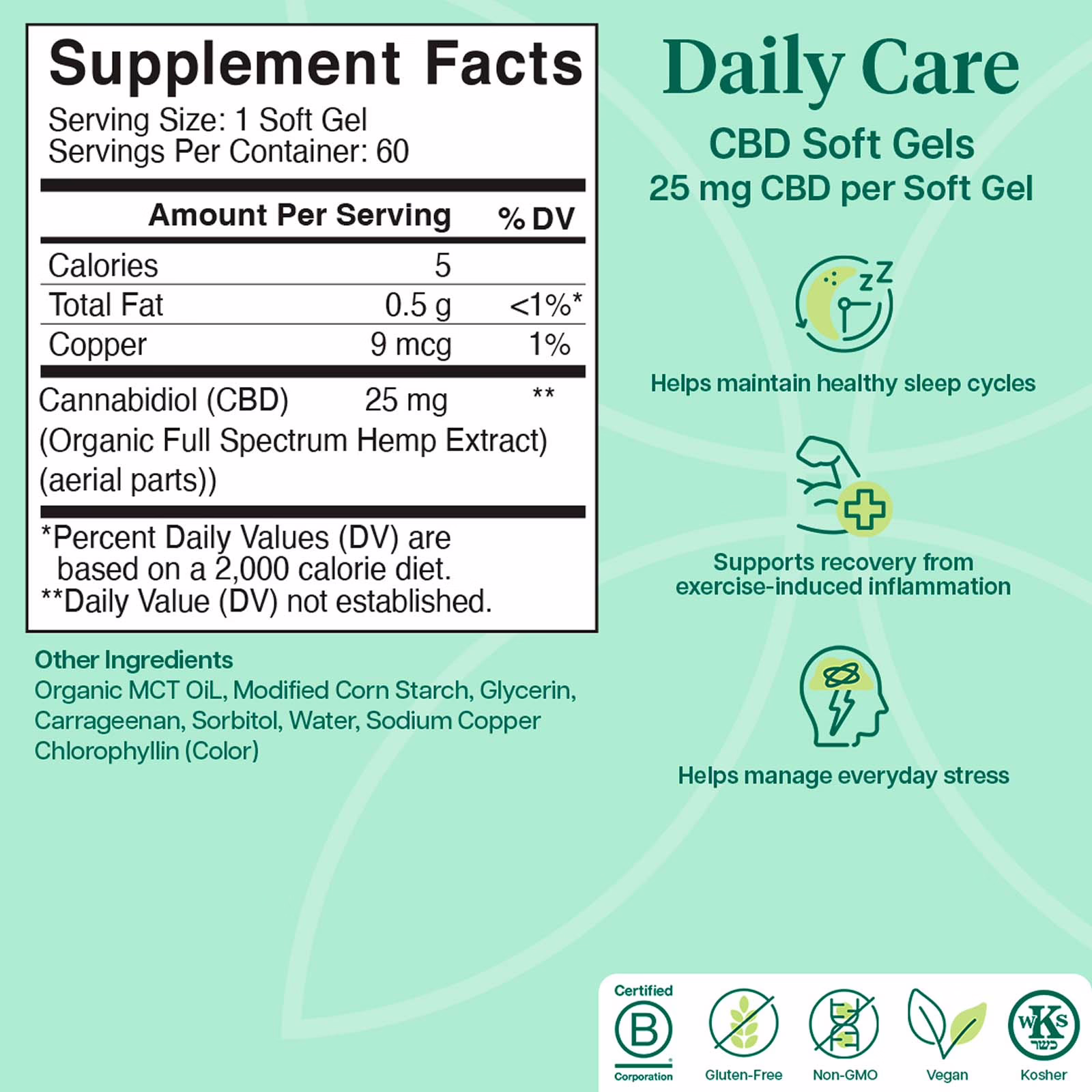 Charlotte’s Web, 25mg CBD Soft Gels, Full Spectrum, 60ct, 1500mg CBD
