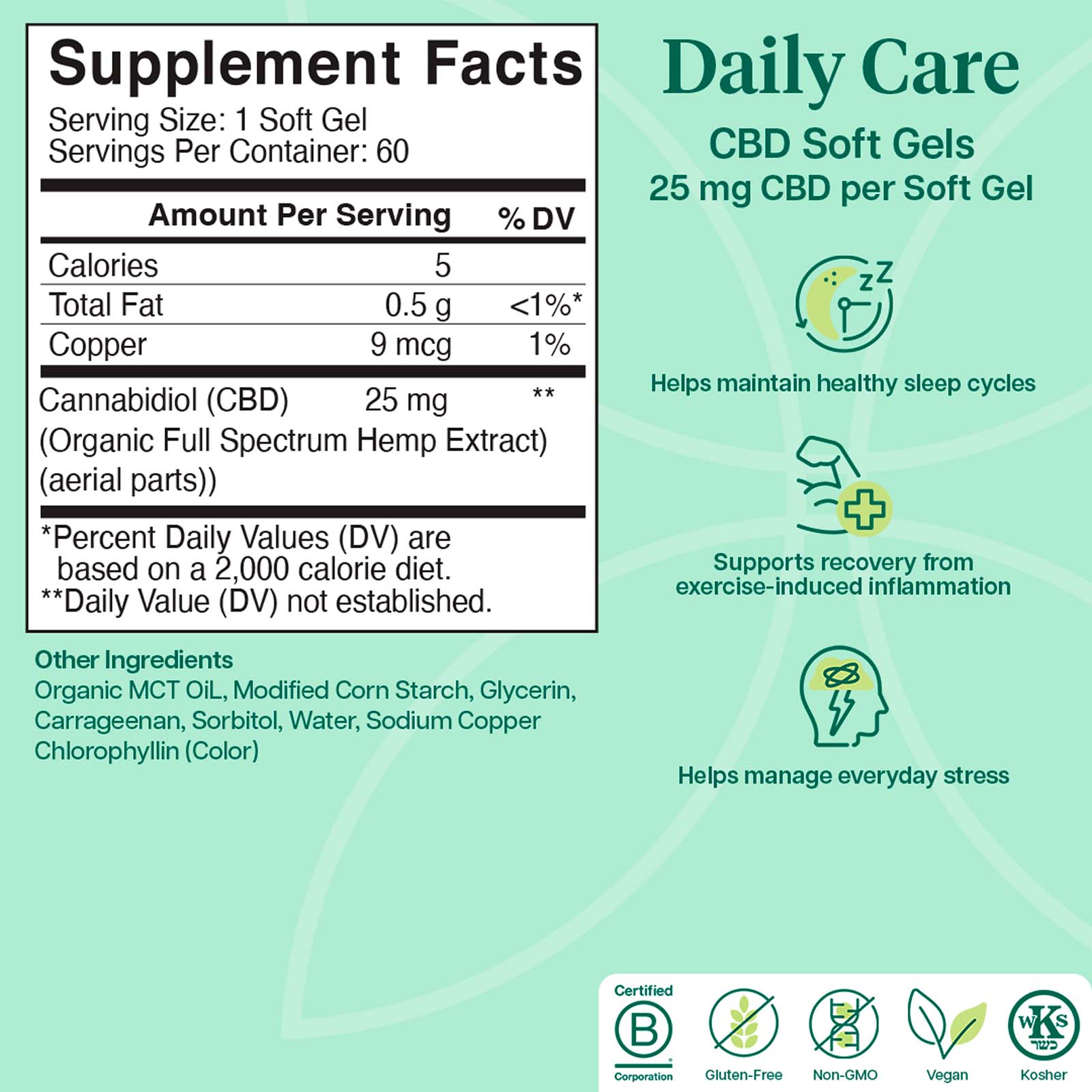 Charlotte’s Web, 25mg CBD Soft Gels, Full Spectrum, 60ct, 1500mg CBD