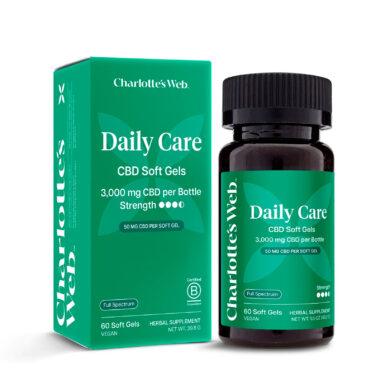 Charlotte’s Web, 50mg CBD Soft Gels, Full Spectrum, 60ct, 3000mg CBD