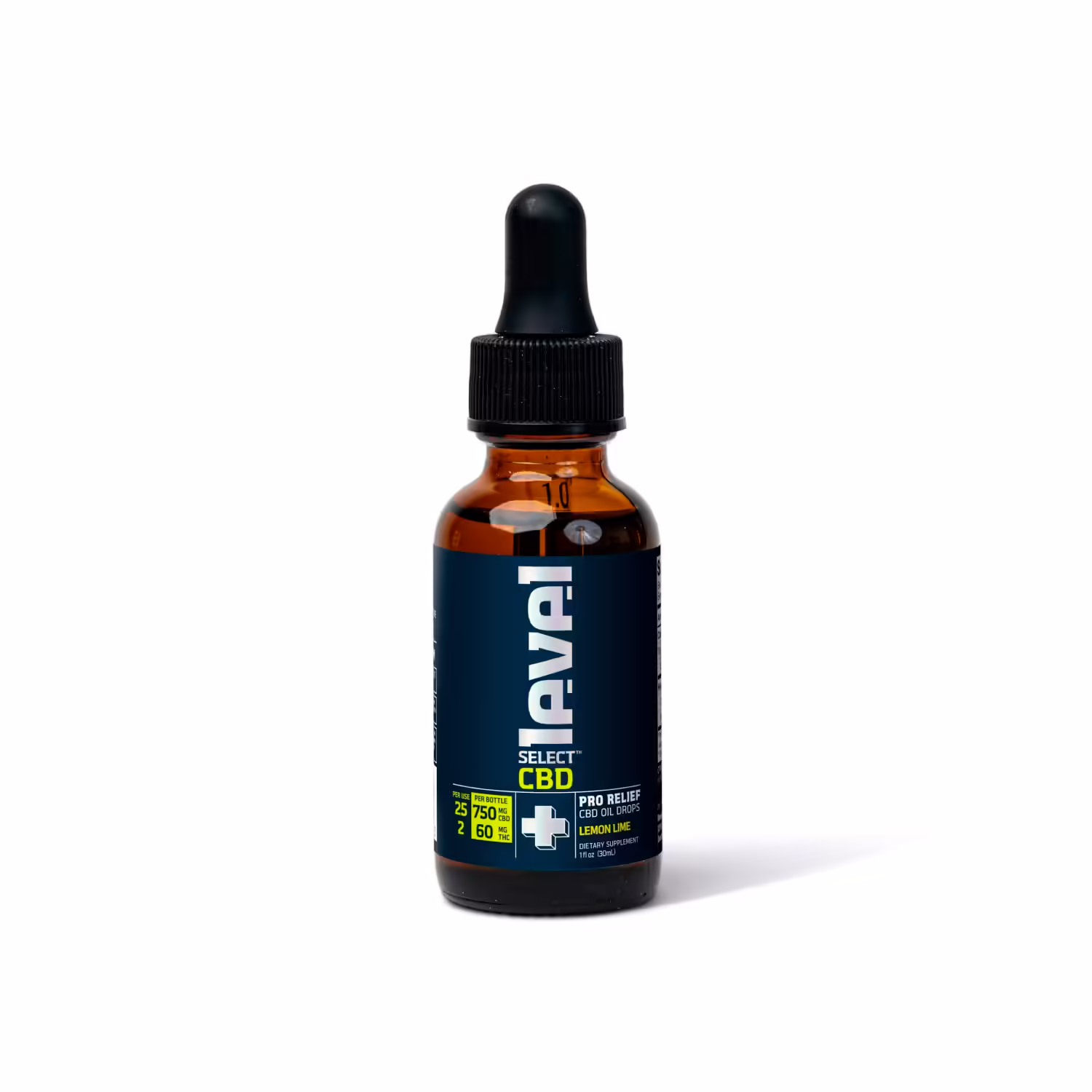 Level Select CBD, CBD+ Pro Relief Drops, Lemon Lime, Full Spectrum, 1fl oz, 60mg THC + 750mg CBD Level Select CBD, CBD+ Pro Relief Drops, Lemon Lime, Full Spectrum, 1fl oz, 60mg THC + 750mg CBD