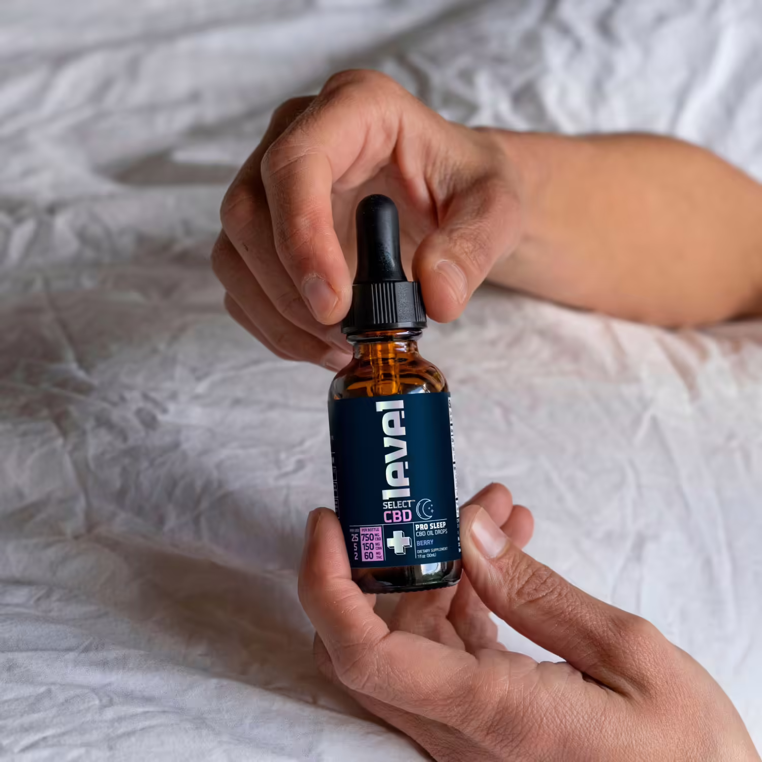 Level Select CBD, CBD+ Pro Sleep Drops, Berry, Full Spectrum, 1fl oz, 60mg THC + 150mg CBN + 750mg CBD