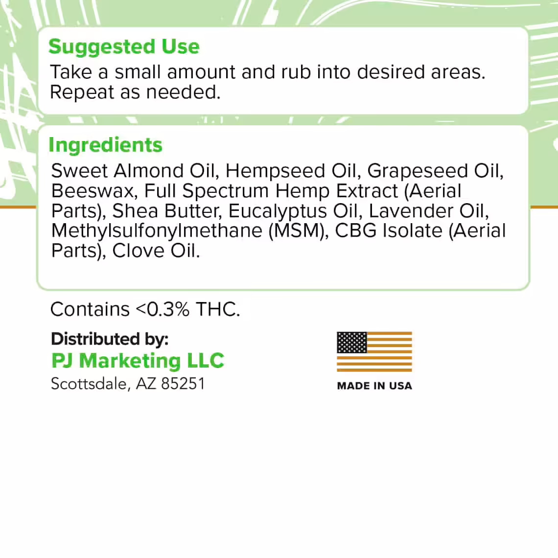 Premium Jane, CBD Cream, Soothing Eucalyptus, Isolate THC-Free, 2oz, 225mg CBG + 750mg CBD