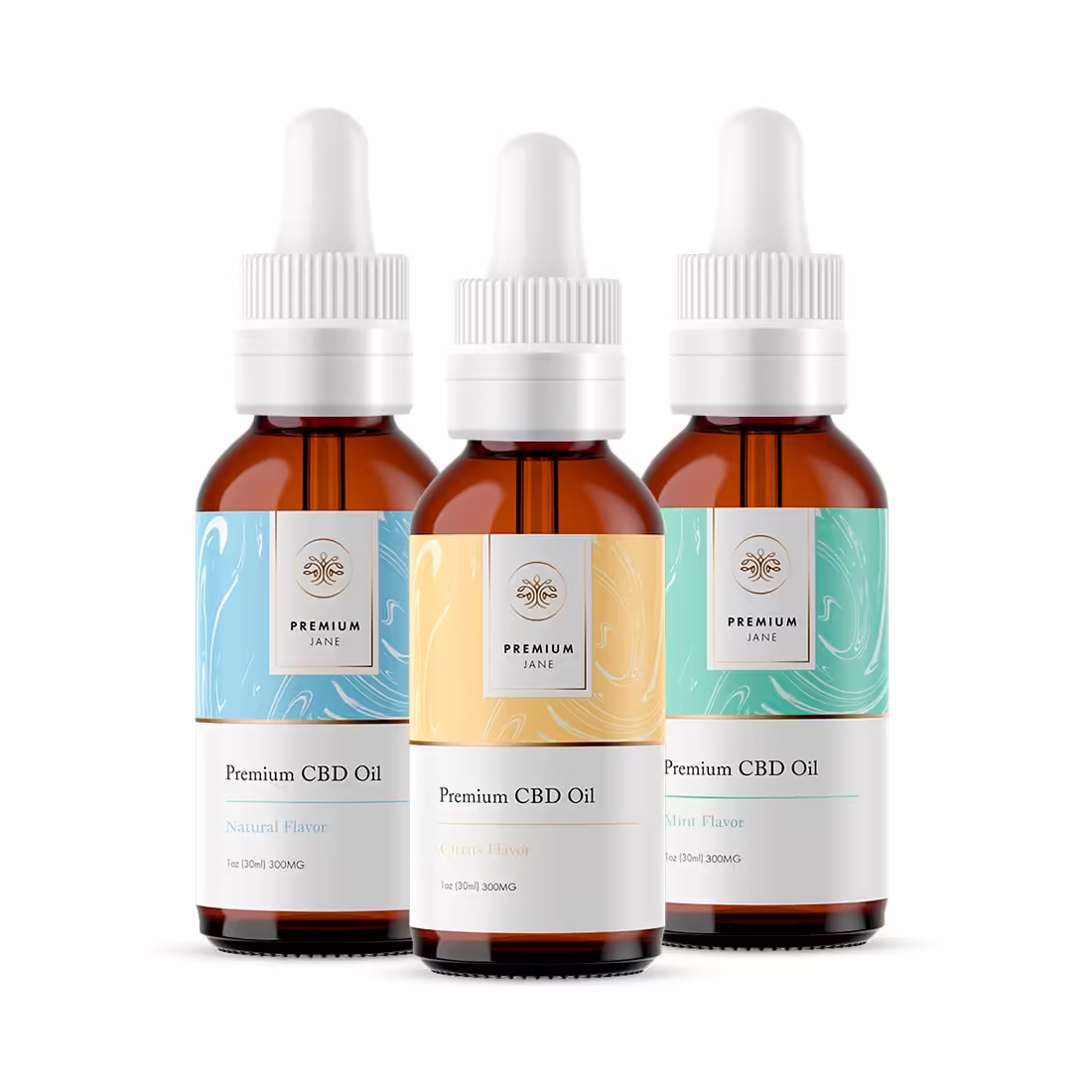 Premium Jane, CBD Oil, Natural, Full Spectrum, 1fl oz, 300mg CBD