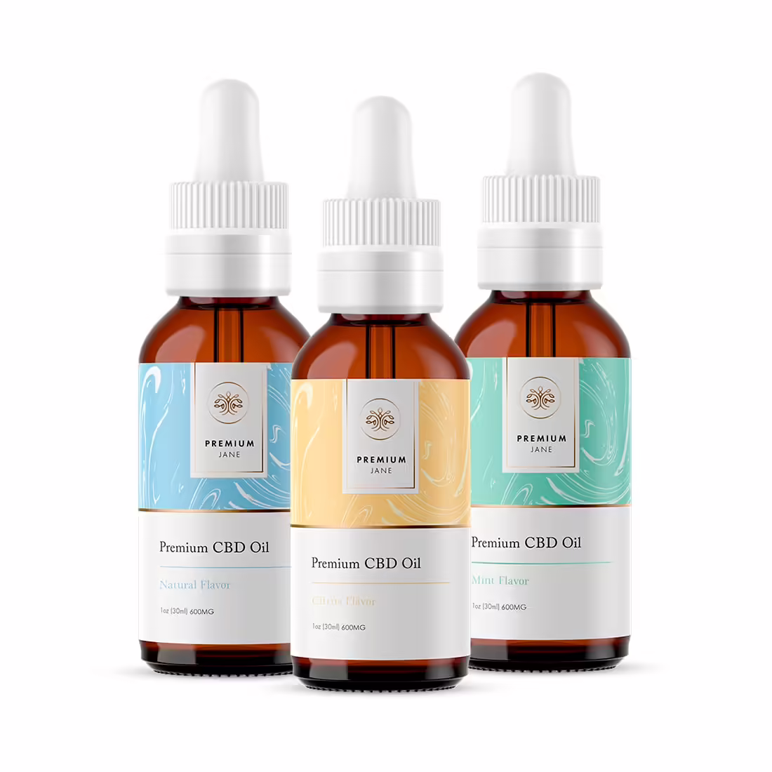 Premium Jane, CBD Oil, Natural, Full Spectrum, 1fl oz, 600mg CBD