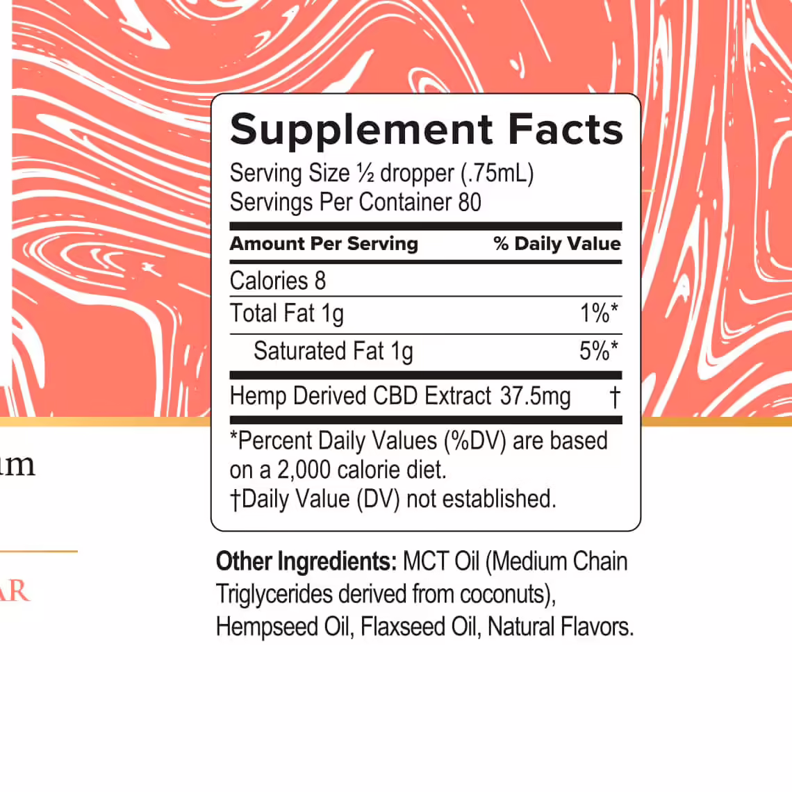 Premium Jane, CBD Oil, Peach Nectar, Broad Spectrum THC-Free, 2fl oz, 3000mg CBD