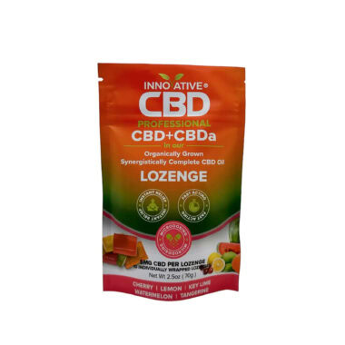 Innovative CBD, CBD+CBDA Lozenges 5mg, Tropical Assortment, Full Spectrum, 10ct, 50mg CBD