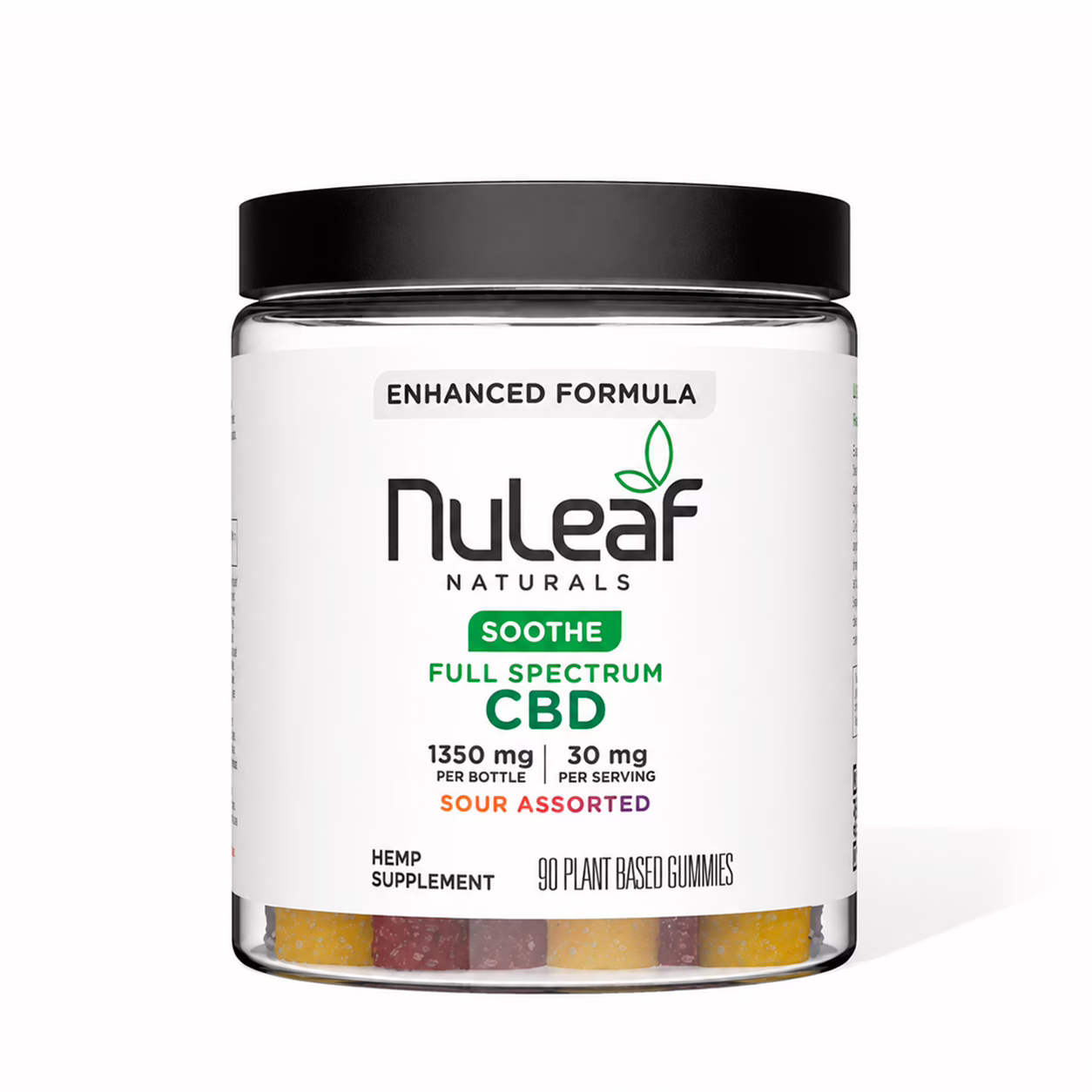 NuLeaf Naturals, CBD Gummies, Sour Assorted, Full Spectrum, 90ct, 1350mg CBD NuLeaf Naturals, CBD Gummies, Sour Assorted, Full Spectrum, 90ct, 1350mg CBD