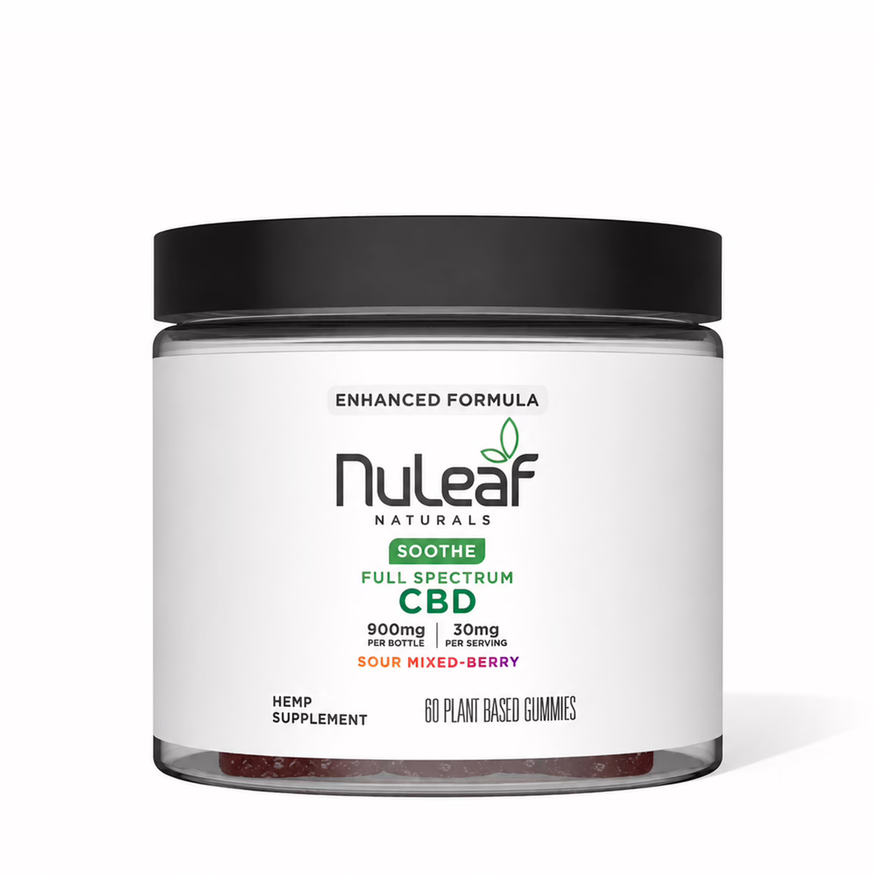 NuLeaf Naturals, CBD Gummies, Sour Mixed Berry, Full Spectrum, 60ct, 900mg CBD NuLeaf Naturals, CBD Gummies, Sour Mixed Berry, Full Spectrum, 60ct, 900mg CBD