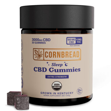 Cornbread Hemp, CBD Sleep Gummies, Full Spectrum, 30ct, 120mg THC + 3000mg CBD