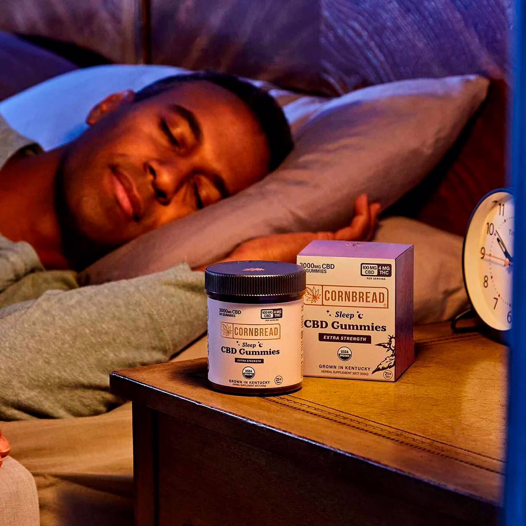 Cornbread Hemp, CBD Sleep Gummies, Full Spectrum, 30ct, 120mg THC + 3000mg CBD