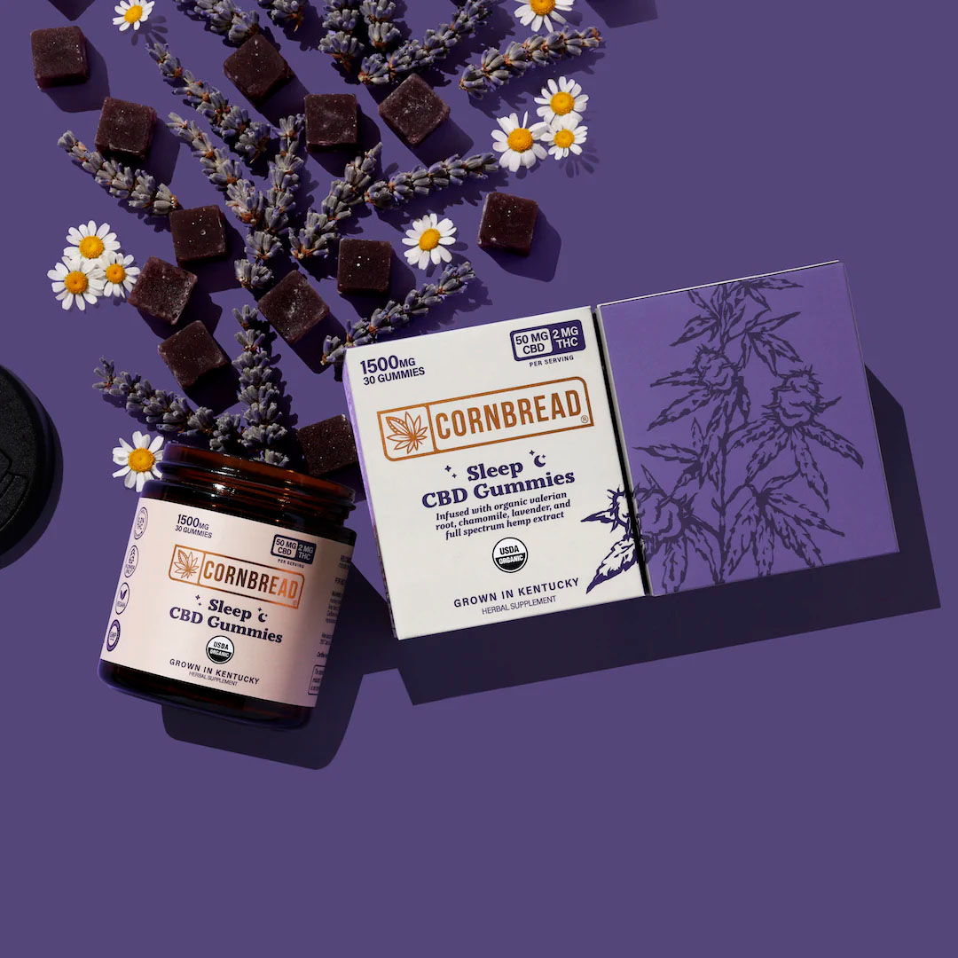 Cornbread Hemp, CBD Sleep Gummies, Full Spectrum, 30ct, 120mg THC + 3000mg CBD