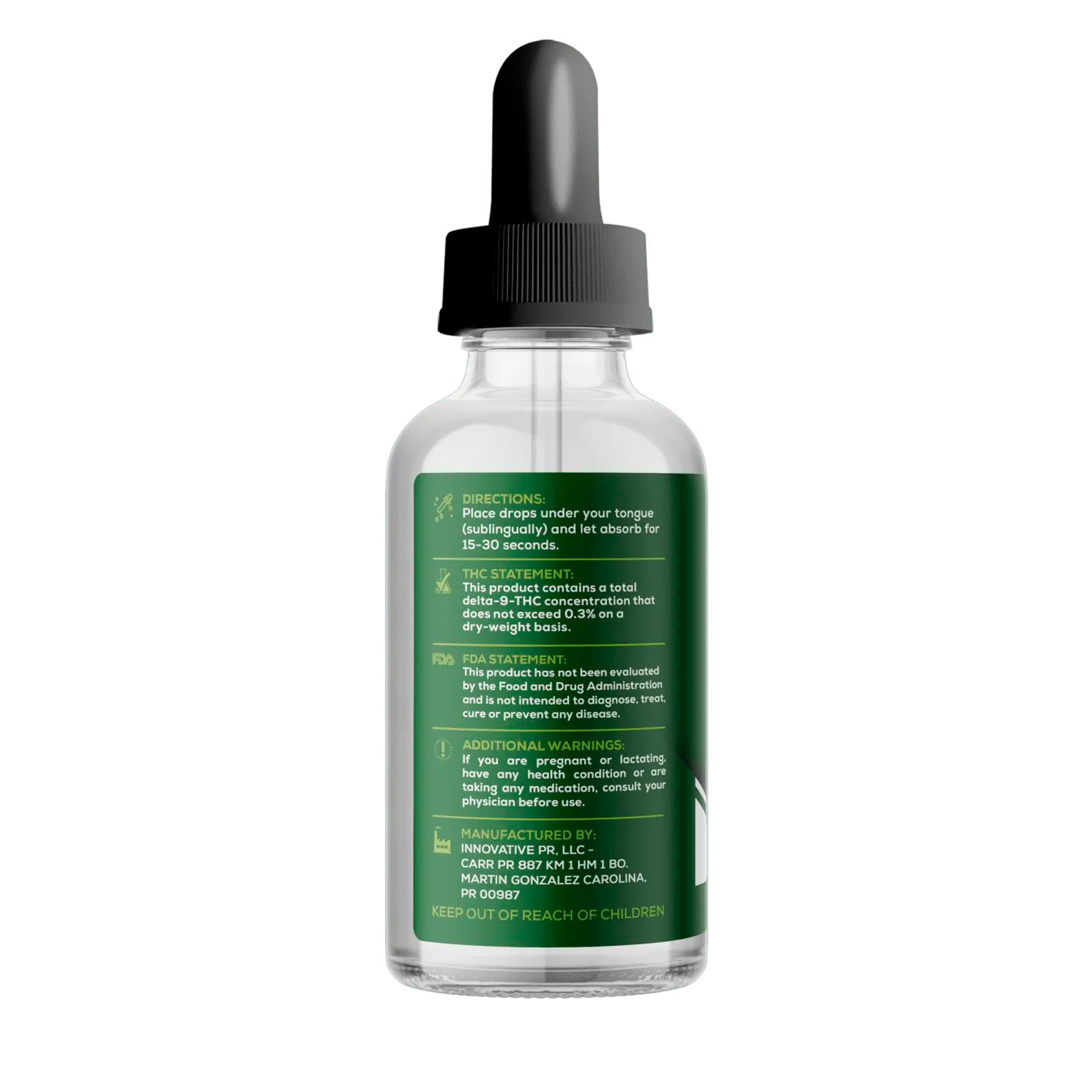 Innovative CBD, Basics CBD Oil, Natural, Full Spectrum, 2fl oz, 50mg THC + 50mg CBG + 2500mg CBD