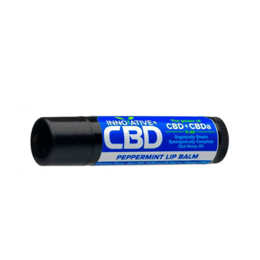 Innovative CBD, CBD+CBDA Lip Balm, Peppermint, Full Spectrum, 0.15 oz, 10mg CBD