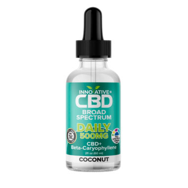 Innovative CBD, Daily CBD+Terpenes Oil, Coconut, Broad Spectrum THC-Free, 2fl oz, 500mg CBD