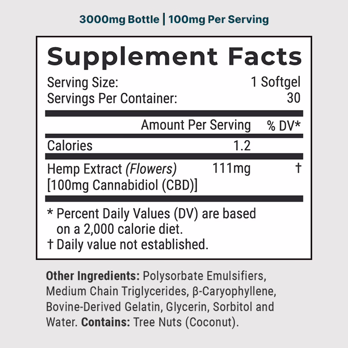 Joy Organics, CBD Softgels, Broad Spectrum THC-Free, 30ct, 3000mg CBD