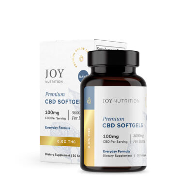 Joy Organics, CBD Softgels, Broad Spectrum THC-Free, 30ct, 3000mg CBD