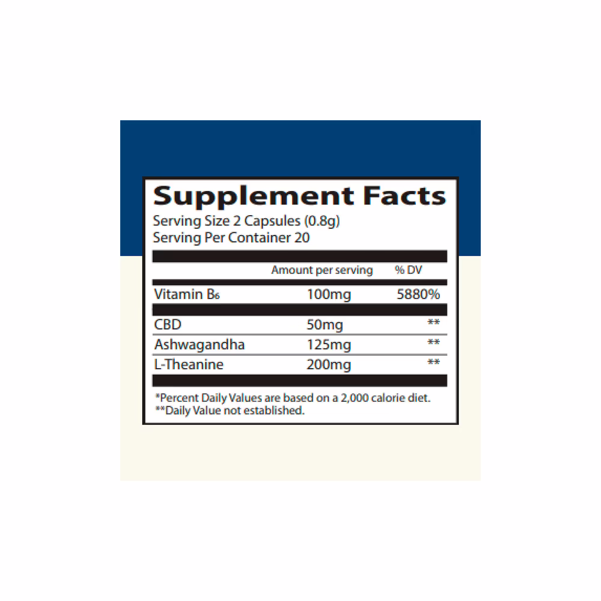 Lazarus Naturals, Calm CBD Capsules, Full Spectrum, 40ct, 1000mg CBD