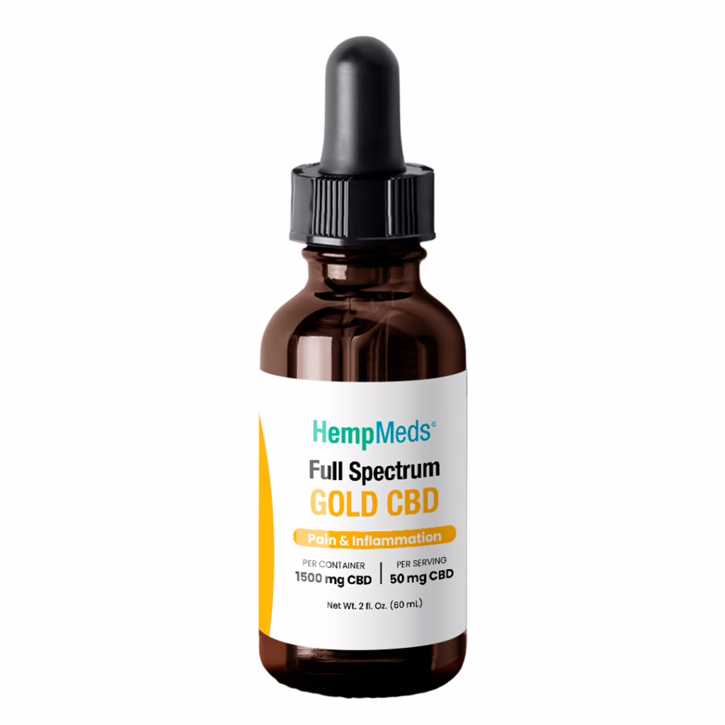 HempMeds, RSHO, Gold Label CBD Oil Liquid, Full Spectrum, 2fl oz, 1500mg CBD