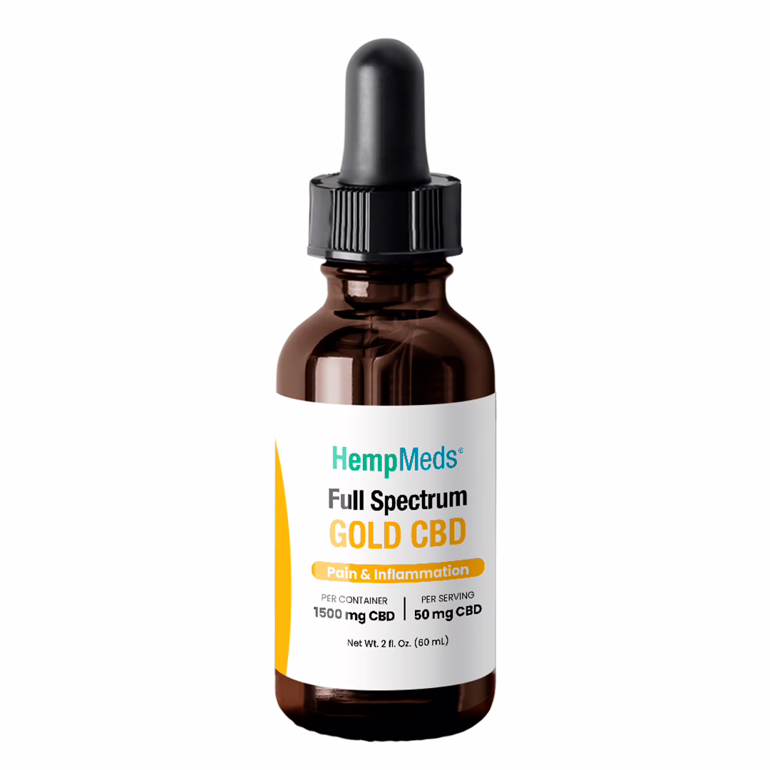 HempMeds, RSHO, Gold Label CBD Oil Liquid, Full Spectrum, 2fl oz, 1500mg CBD