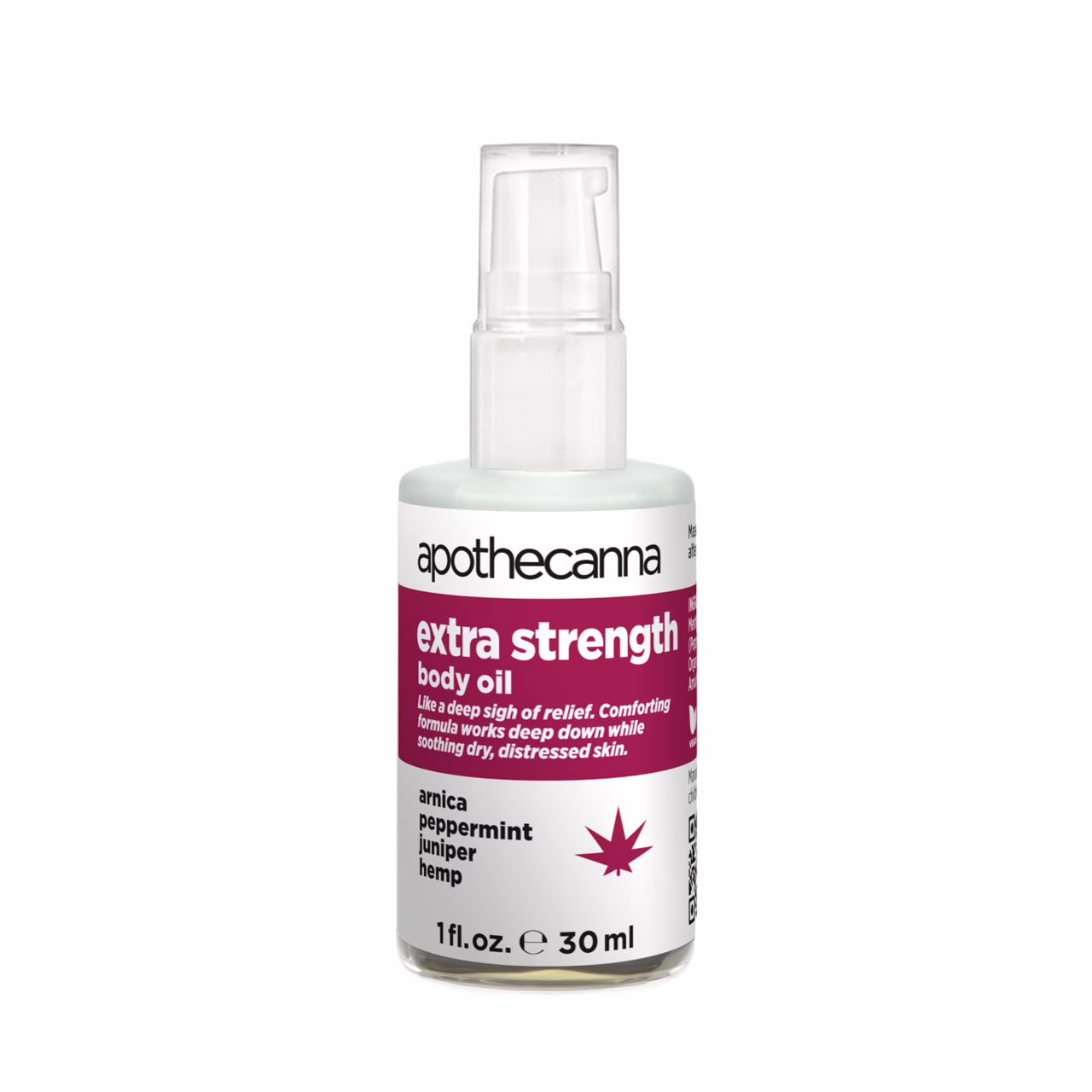Apothecanna, Extra Strength CBD Body Oil, Broad Spectrum THC-Free, 1fl oz, 400mg CBD Apothecanna, Extra Strength CBD Body Oil, Broad Spectrum THC-Free, 1fl oz, 400mg CBD