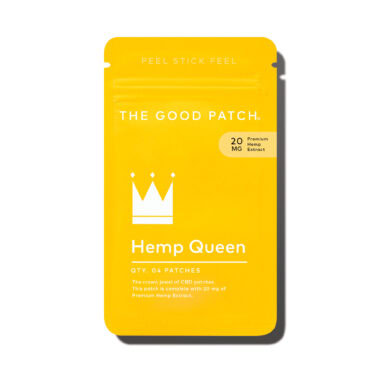 The Good Patch, Hemp Queen Patch, Isolate THC-Free, 4ct, 80mg CBD