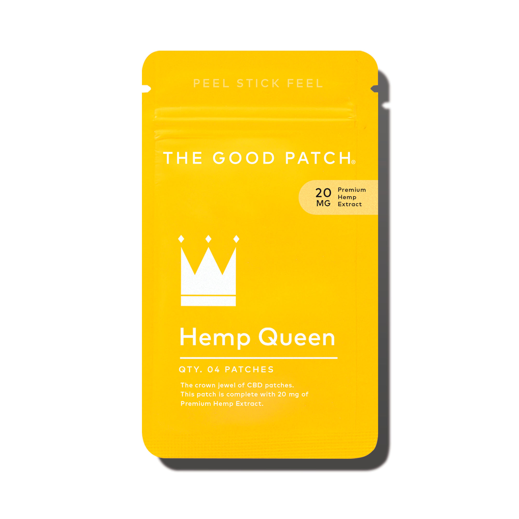 The Good Patch, Hemp Queen Patch, Isolate THC-Free, 4ct, 80mg CBD