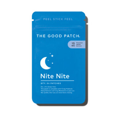 The Good Patch, Nite Nite Hemp Patch with Melatonin, Isolate THC-Free, 4ct, 60mg CBD