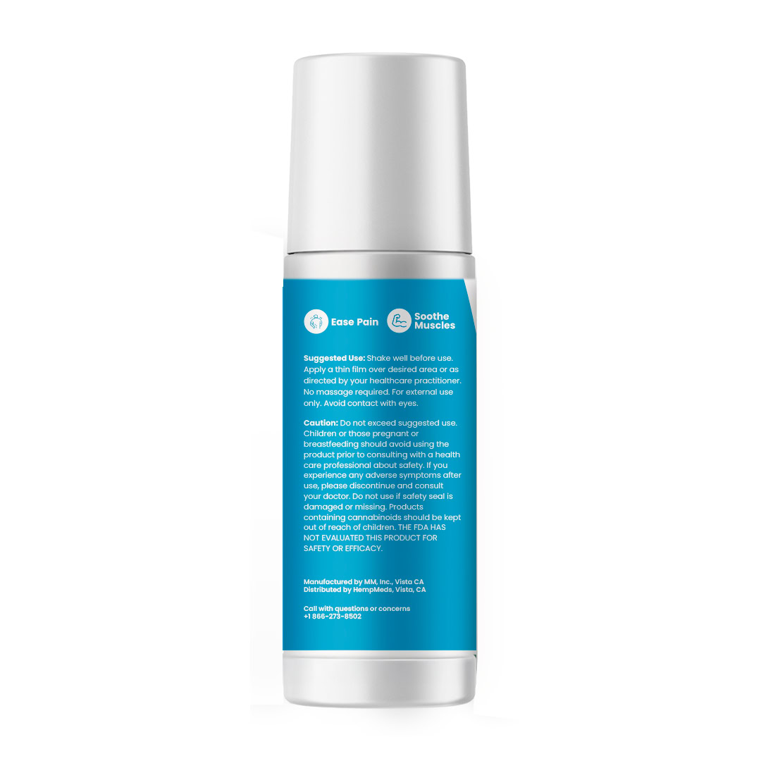 HempMeds, Active Relief CBG + CBD Roll-On Max, Isolate THC-Free, 3fl oz, 500mg CBG + 1500mg CBD