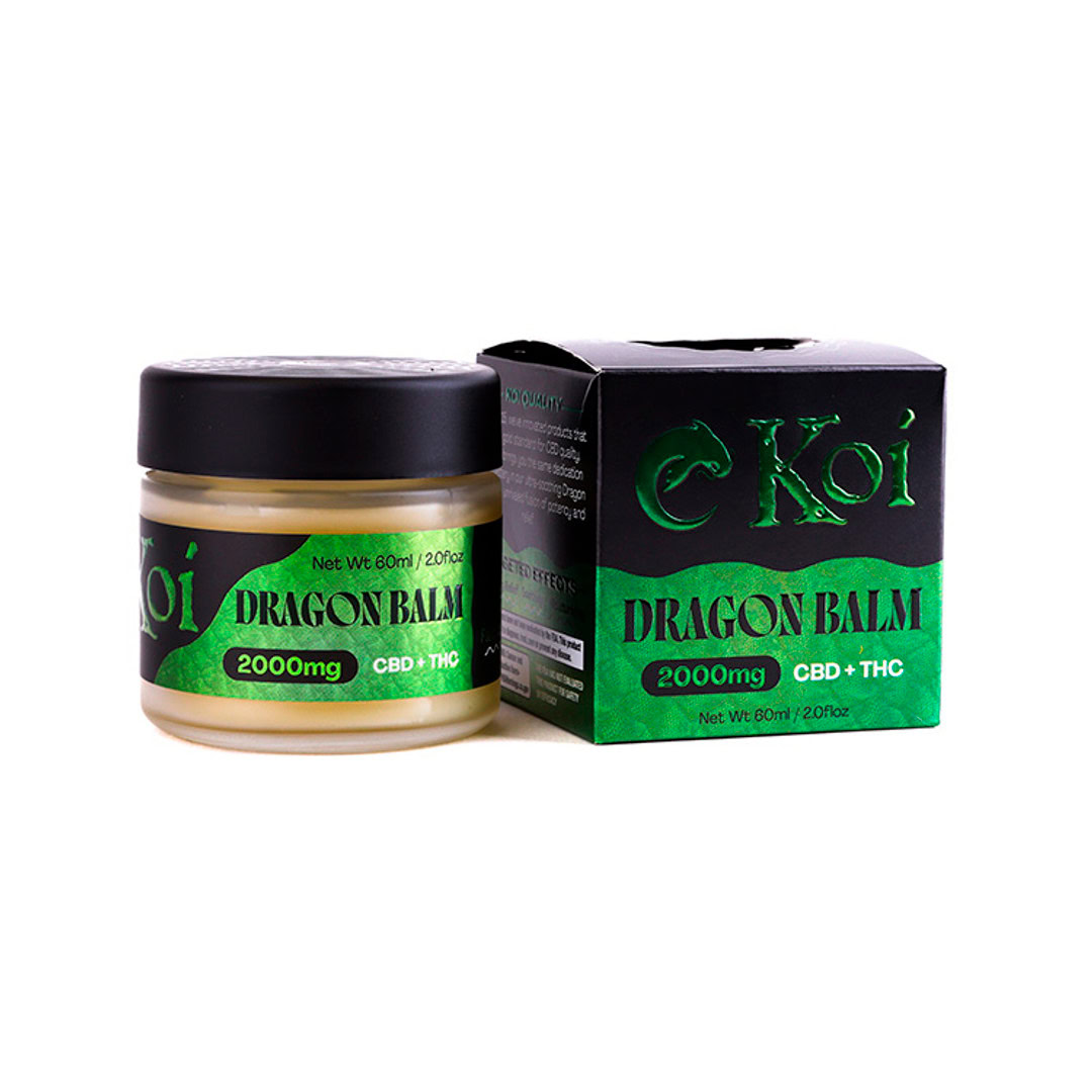 Koi CBD, THC+CBD Dragon Balm, Full Spectrum, 2fl oz, 135mg THC+1865mg CBD