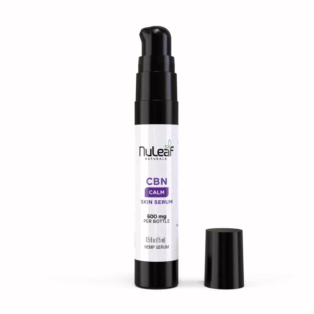 NuLeaf Naturals, Calm CBN Skin Serum, Rosemary, Isolate THC-Free, 0.5fl oz, 600mg CBN