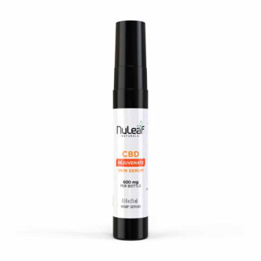NuLeaf Naturals, Rejuvenate CBD Skin Serum, Lemongrass Citrus, Isolate THC-Free, 0.5fl oz, 600mg CBD