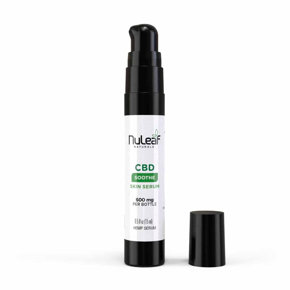 NuLeaf Naturals, Soothe CBD Skin Serum, Unscented, Isolate THC-Free, 0.5fl oz, 600mg CBD