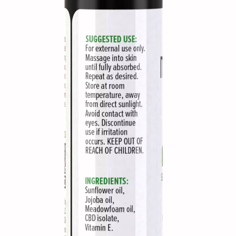 NuLeaf Naturals, Soothe CBD Skin Serum, Unscented, Isolate THC-Free, 0.5fl oz, 600mg CBD