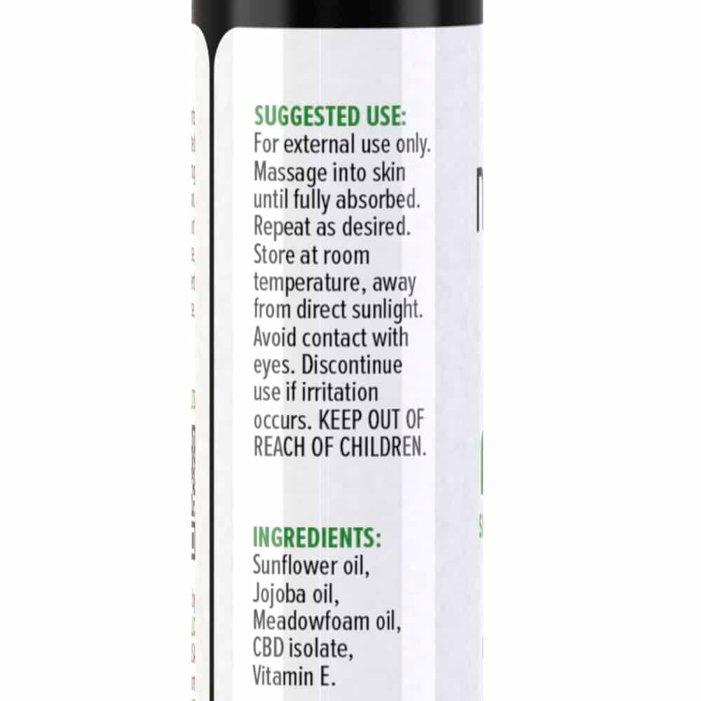 NuLeaf Naturals, Soothe CBD Skin Serum, Unscented, Isolate THC-Free, 0.5fl oz, 600mg CBD