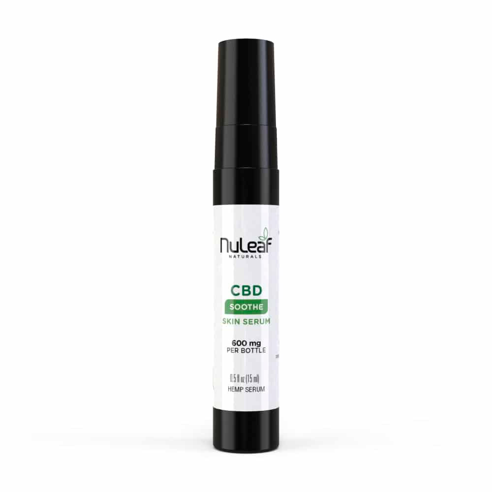NuLeaf Naturals, Soothe CBD Skin Serum, Unscented, Isolate THC-Free, 0.5fl oz, 600mg CBD