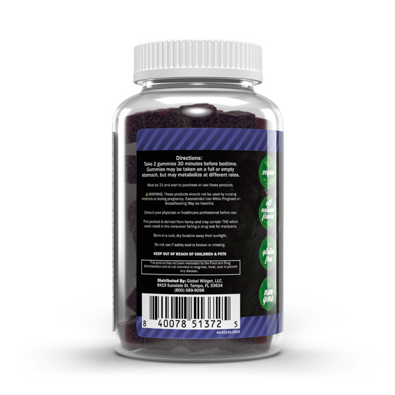 Hemp Bombs, Melatonin-Free CBD Sleep Gummies, Isolate THC-Free, 60ct, 300mg CBN + 900mg CBD