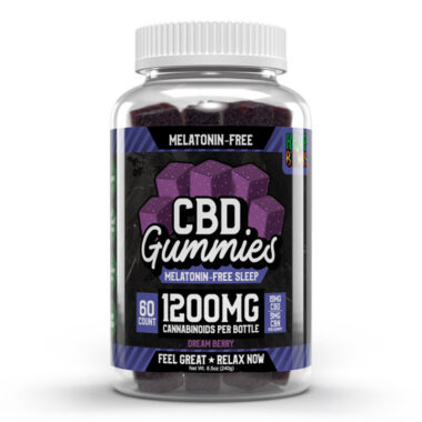 Hemp Bombs, Melatonin-Free CBD Sleep Gummies, Isolate THC-Free, 60ct, 300mg CBN + 900mg CBD