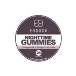 Endoca, Night Time CBN + CBD Gummies, Pomegranate + Dragonfruit, Isolate THC-Free, 25ct, 250mg CBN + 625mg CBD