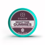 Endoca, Night Time CBN + CBD Gummies, Pomegranate + Dragonfruit, Isolate THC-Free, 25ct, 250mg CBN + 625mg CBD