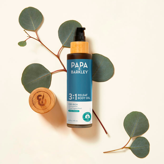 Papa & Barkley, Extra Strength CBD Releaf Body Oil, Full Spectrum, 2fl oz, 160mg THC + 480mg CBD