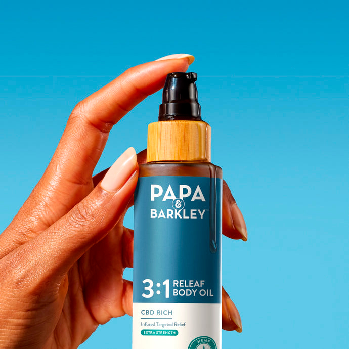 Papa & Barkley, Extra Strength CBD Releaf Body Oil, Full Spectrum, 2fl oz, 160mg THC + 480mg CBD