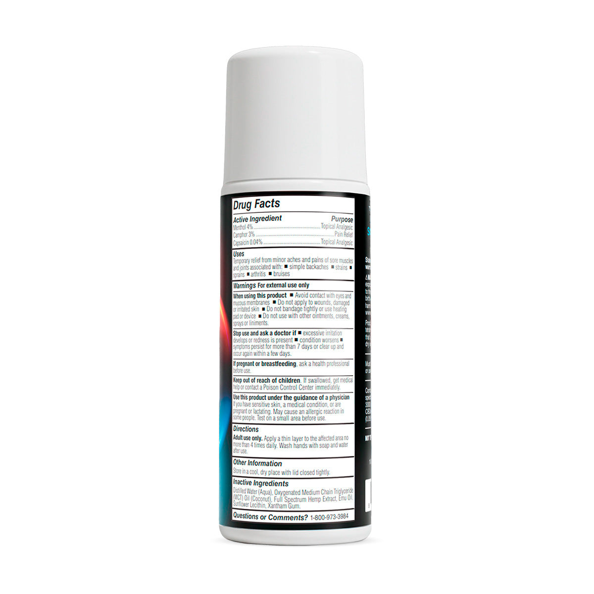 cbdMD, Inferno Freeze CBDa + THC + CBD Roll On, Full Spectrum, 3fl oz, 500mg CBDa + 50mg THC + 3000mg CBD
