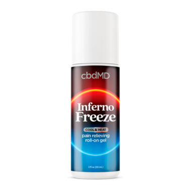cbdMD, Inferno Freeze CBDa + THC + CBD Roll On, Full Spectrum, 3fl oz, 500mg CBDa + 50mg THC + 3000mg CBD