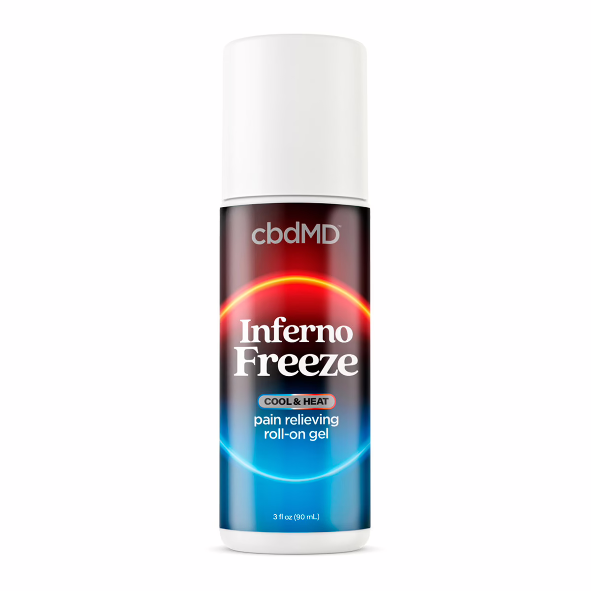 cbdMD, Inferno Freeze CBDa + THC + CBD Roll On, Full Spectrum, 3fl oz, 500mg CBDa + 50mg THC + 3000mg CBD