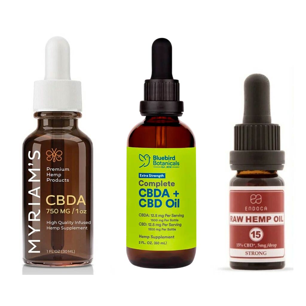 CBDA Oil Tinctures, Edibles, Capsules, Topicals and Isolates