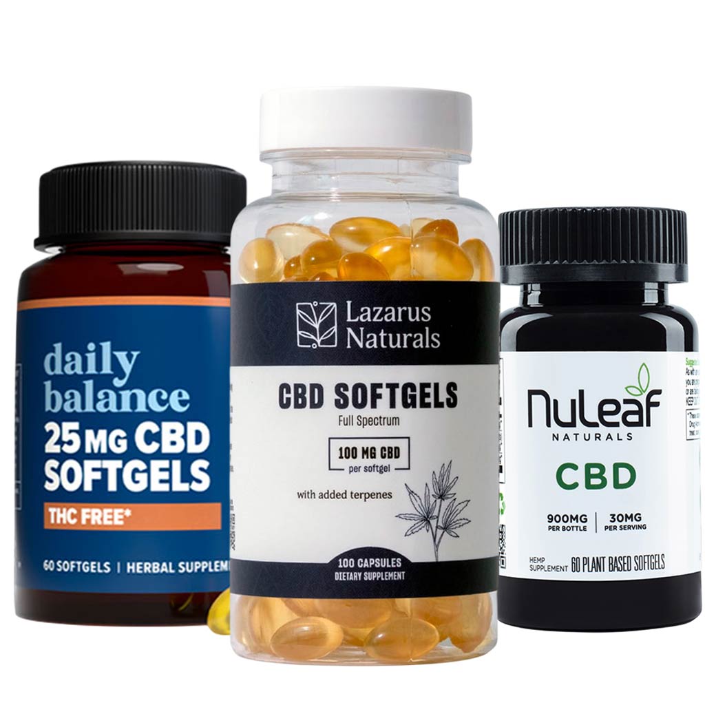 CBD Capsules, Softgels, Pills and Tablets