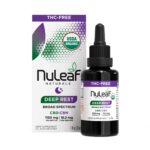 NuLeaf Naturals, Deep Rest CBD+CBN Oil, Broad Spectrum THC-Free, 1fl oz, 150mg CBN + 1000mg CBD