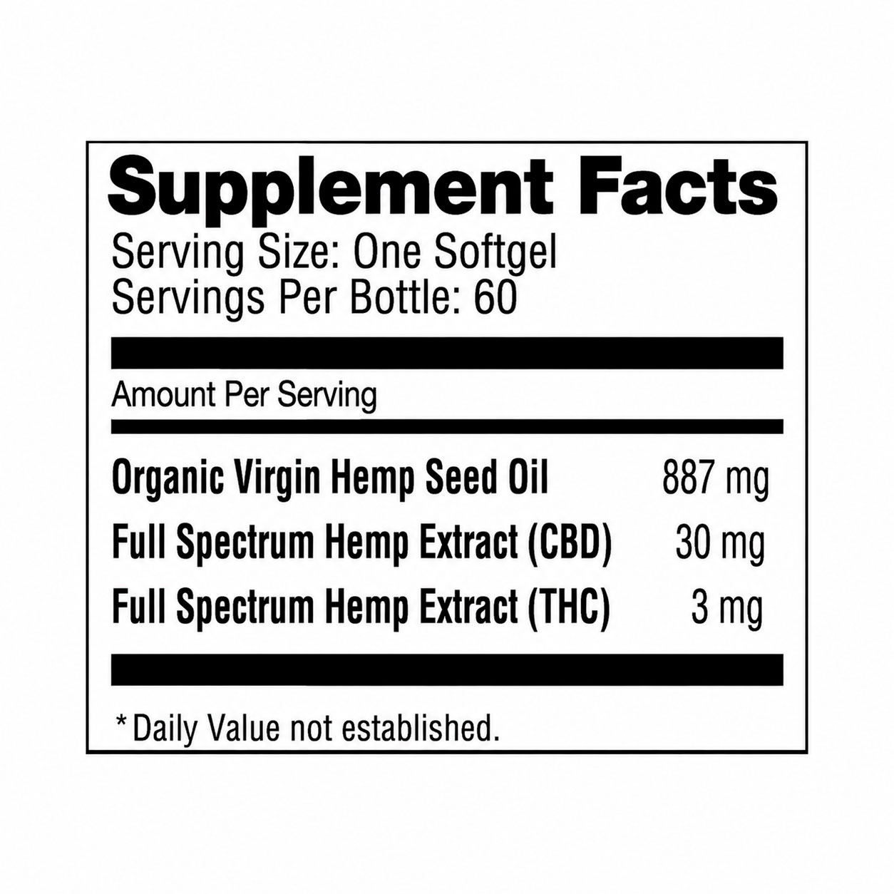 NuLeaf Naturals, Everyday Ease CBD Softgels, Full Spectrum, 60ct, 180mg THC + 1800mg CBD 2